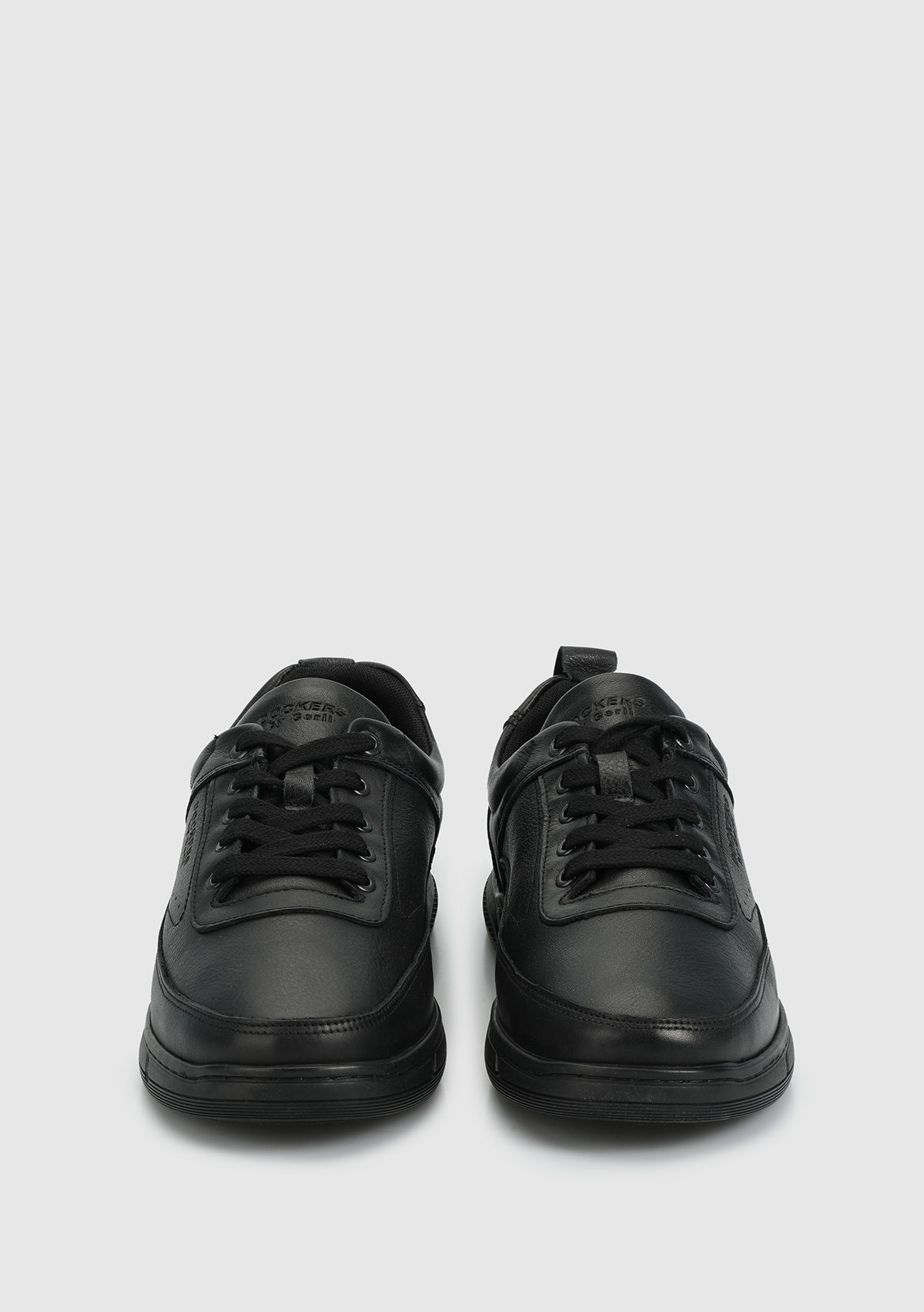 Siyah Deri Erkek Sneaker - Görsel 4