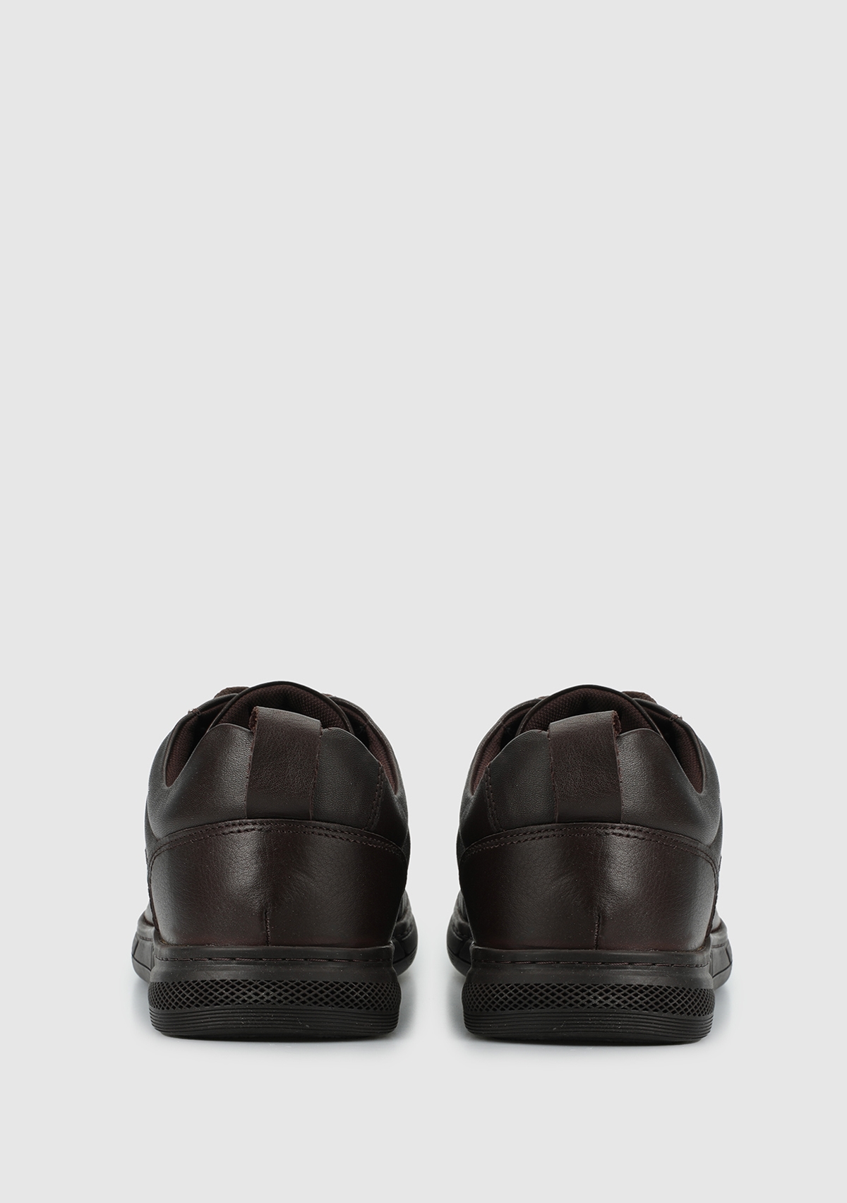 Kahve Deri Erkek Sneaker - Görsel 5