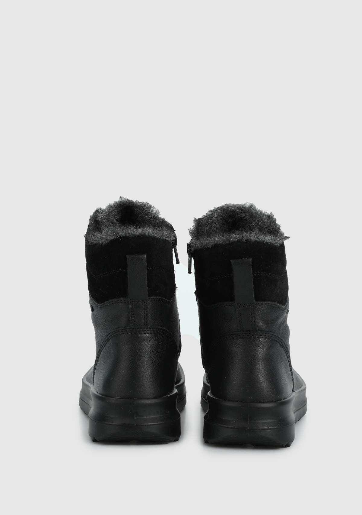 Siyah Deri Kadın Outdoor Bot - Görsel 5