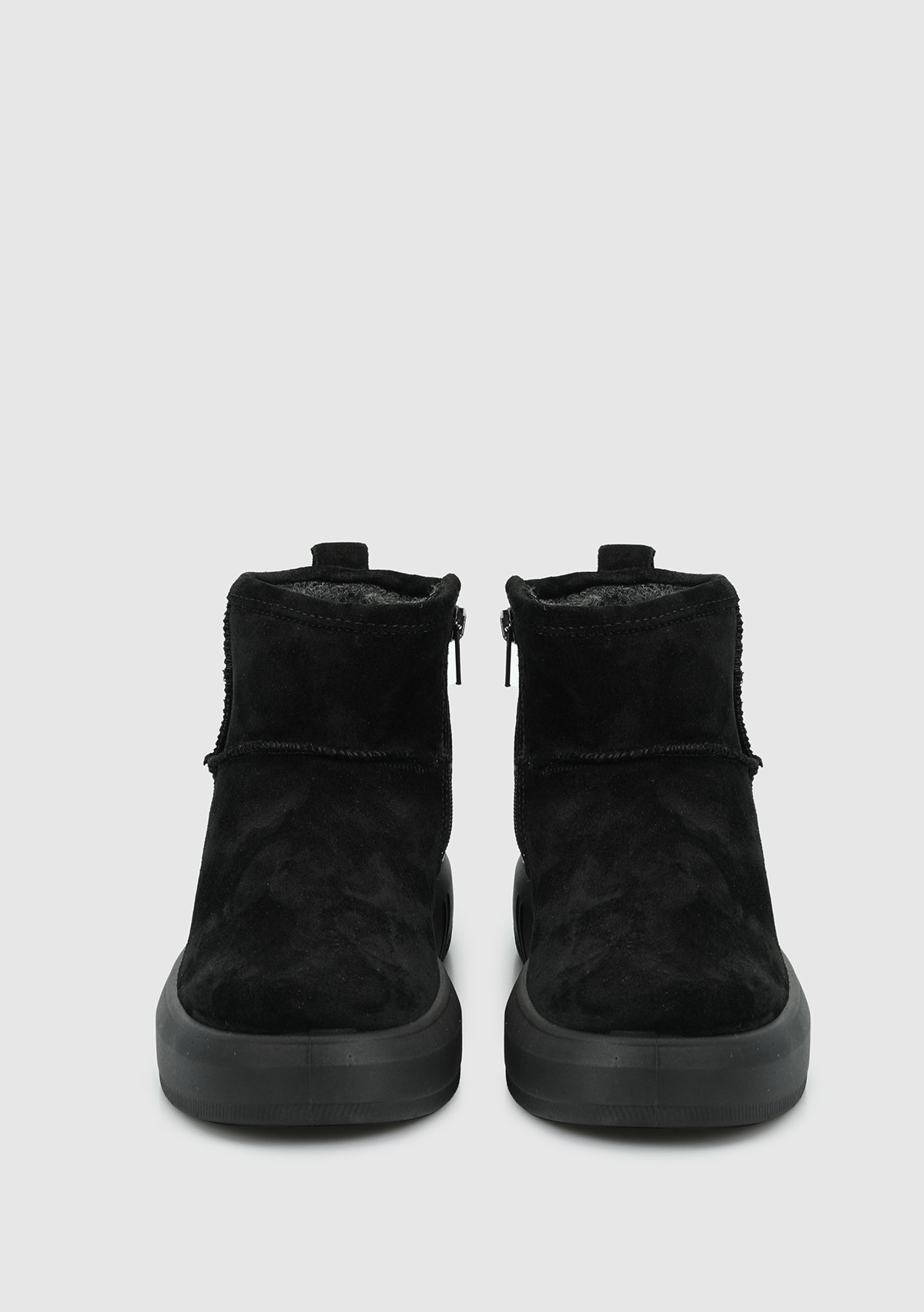 Siyah Deri Kadın Outdoor Bot - Görsel 4