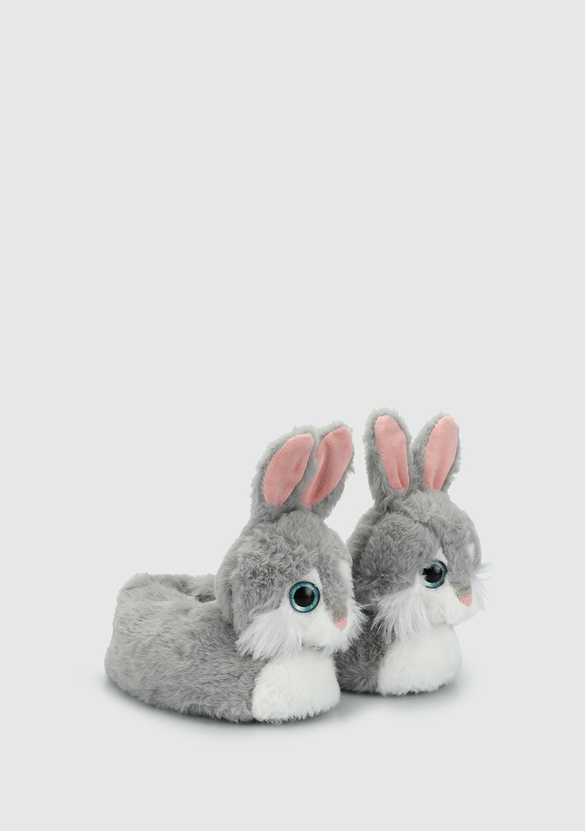 Gri Kız Çocuk Ev Terliği - Görsel 2