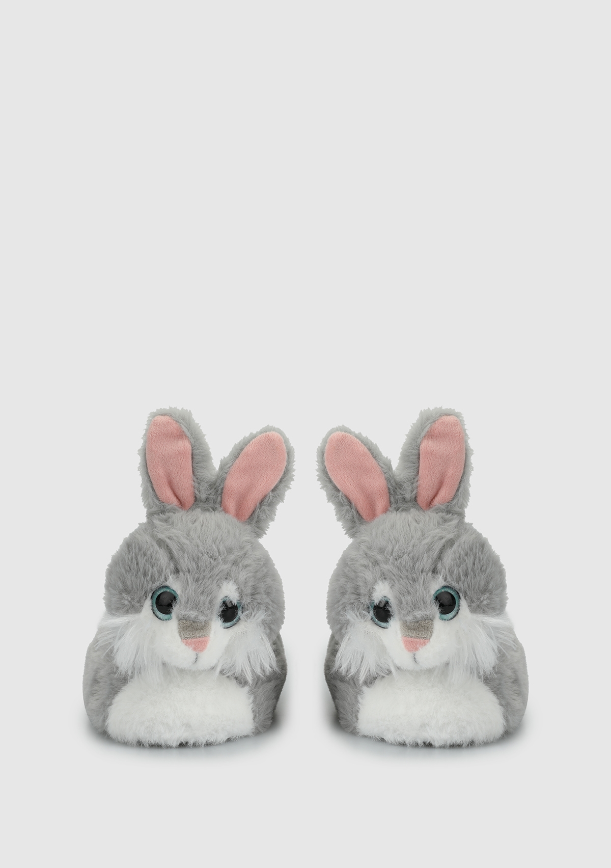 Gri Kız Çocuk Ev Terliği - Görsel 4