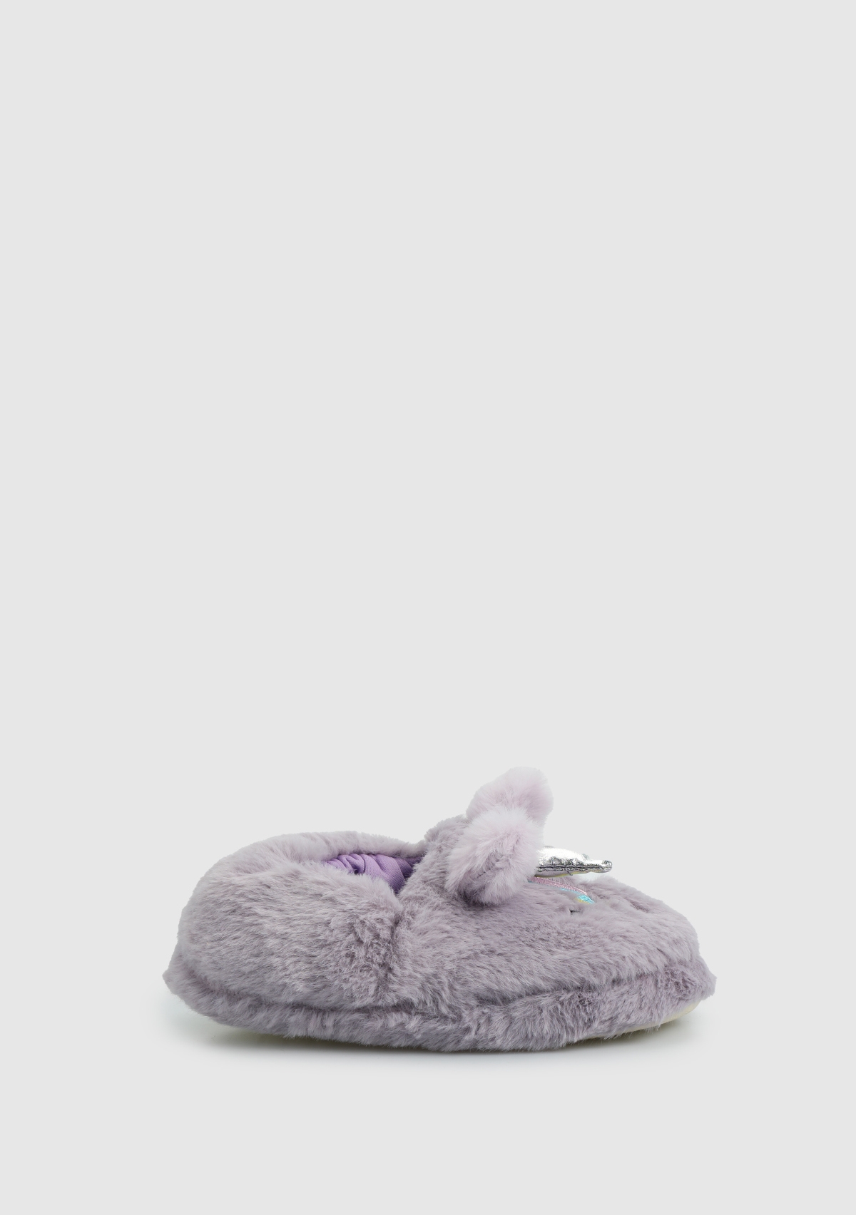 Peluche Peluche Lila Kız Çocuk Ev Terliği Sneaker | Ayakkabı Dünyası Lila - 3. görsel