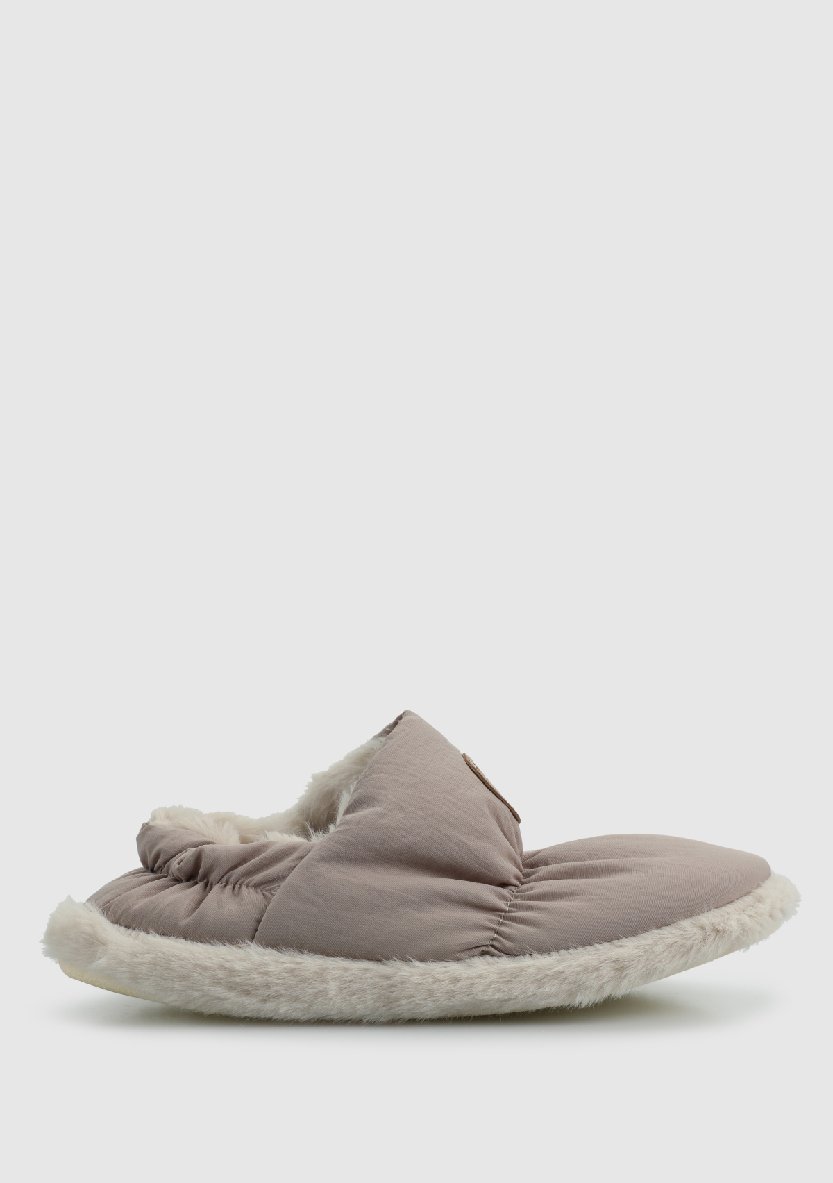 Peluche Peluche Bej Kadın Ev Terliği Ayakkabı Dünyası'nda! Bej - 2. görsel