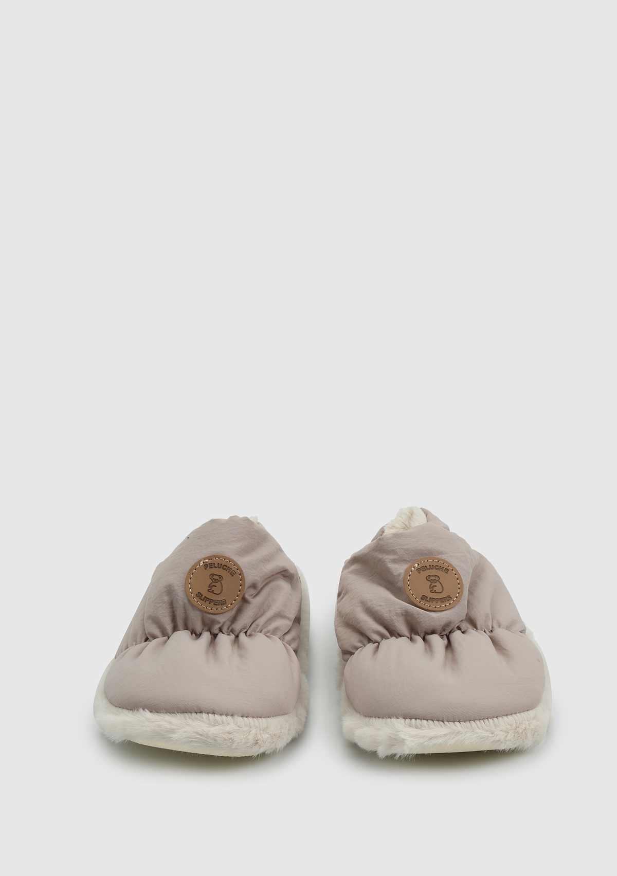 Peluche Peluche Bej Kadın Ev Terliği Ayakkabı Dünyası'nda! Bej - 4. görsel