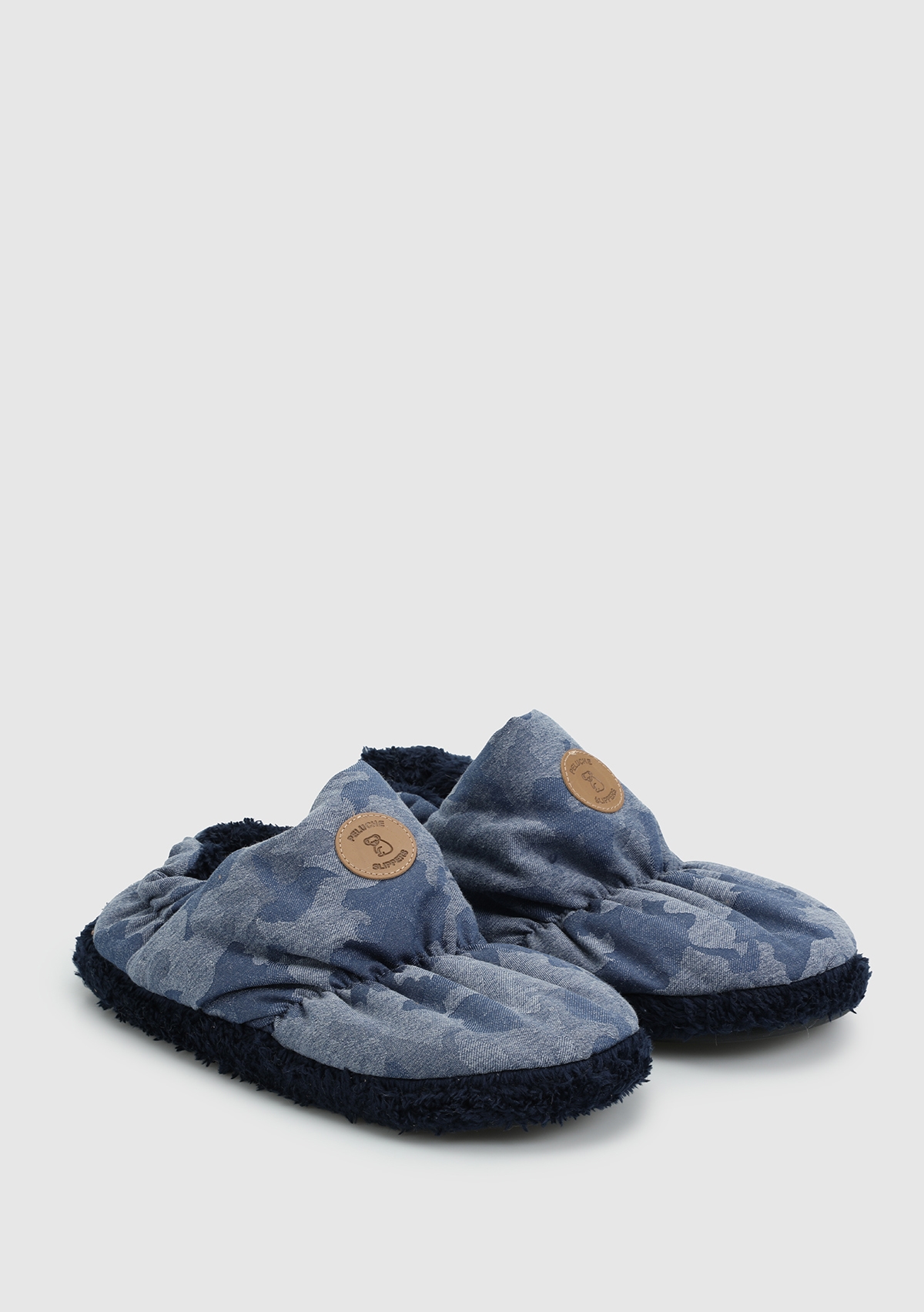 Peluche Peluche Lacivert Erkek Ev Terliği Ayakkabı Dünyası'nda! Lacivert - 3. görsel