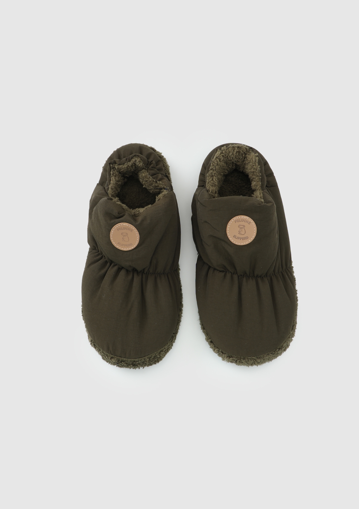 Peluche Peluche Haki Erkek Ev Terliği Ayakkabı Dünyası'nda! Haki - 6. görsel