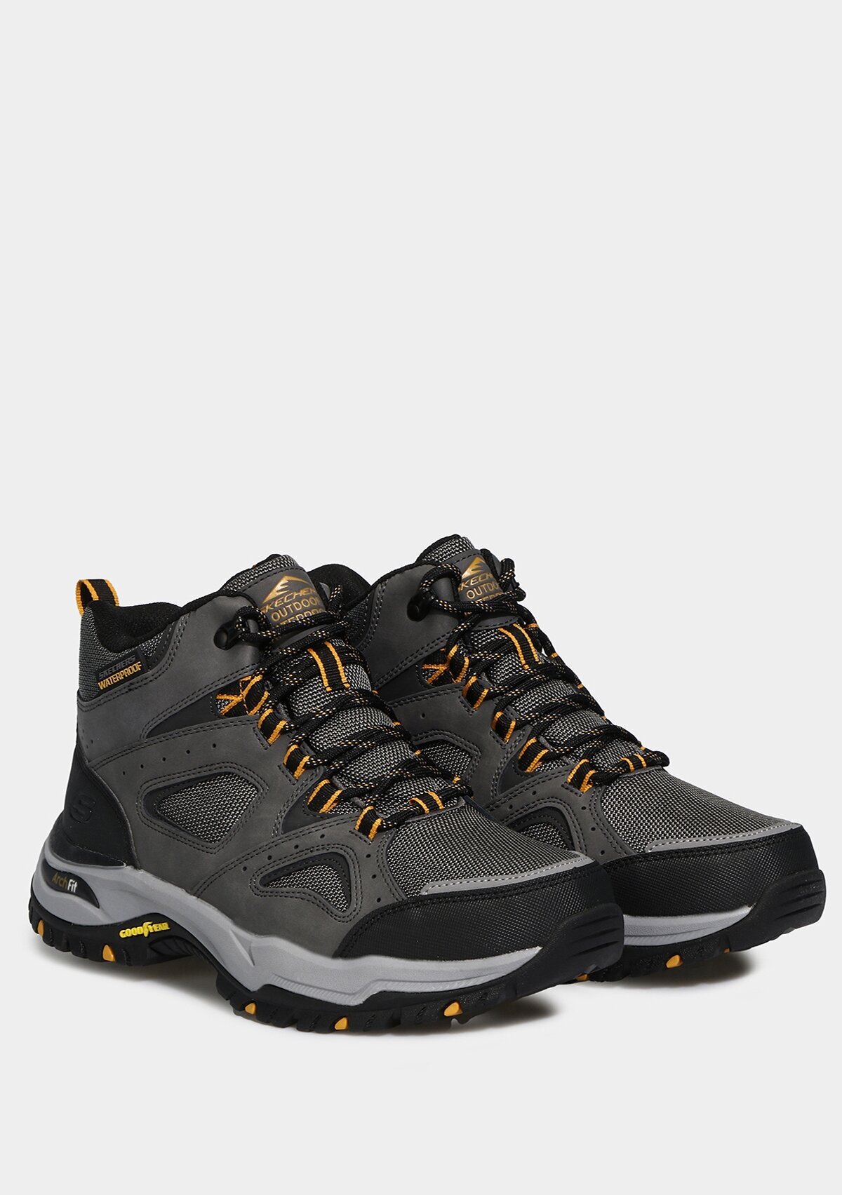 Skechers Char Arch Fit Dawson - Millard Gri Erkek Spor Ayakkabısı