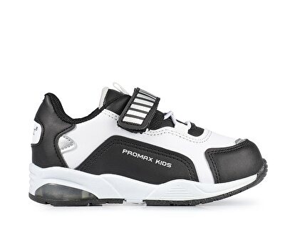 Promaks Siyah-Beyaz Erkek Çocuk Sneaker