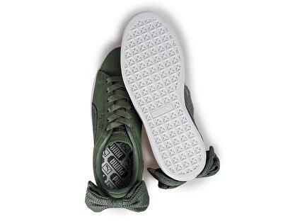 Puma Suede Bow Uprising Yeşil Kadın Sneaker 36745502
