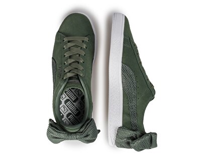 Puma Suede Bow Uprising Yeşil Kadın Sneaker 36745502