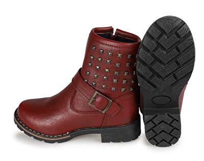 Pink Step Bordo Kız Çocuk Bot