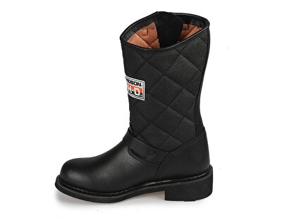 Harley Davidson Laconia/644 Z.Kau Siyah Yağlı Deri Kadın Bot 025G0071-B14