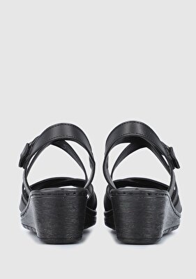 Eclipse Siyah Kadın Topuklu Sandalet