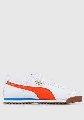 Puma Roma Basic + Puma White-Grenadine-Gum Beyaz Erkek Sneaker 36957133 