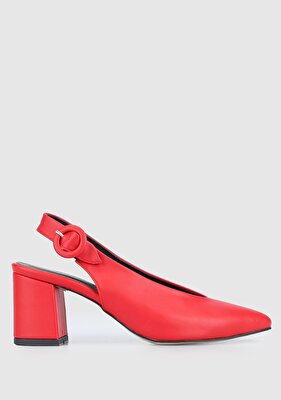 Provoq Kırmızı Kadın Topuklu Sandalet