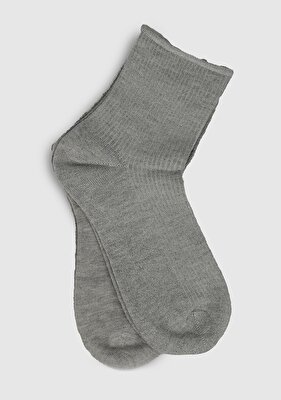 Socksmax Gri Kadın Çorap