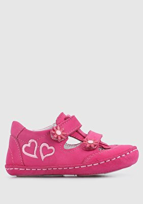 Kiddo Fuşya Deri Kız Çocuk Casual Ayakkabı