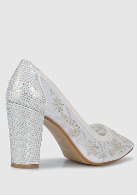 Provoq Beyaz Kadın Stiletto