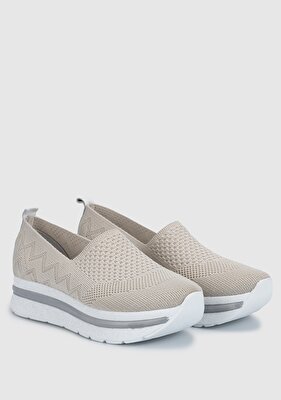 Provoq Bej Kadın Sneaker