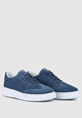 Provoq Lacivert Deri Erkek Sneaker