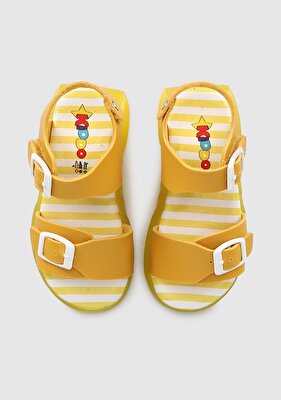 Kiddo Sarı Kız Çocuk Düz Sandalet
