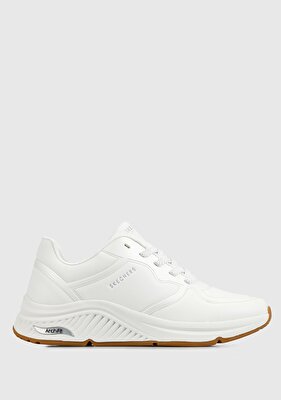 Skechers Wht Arch Fit S-Miles- Mile Makers Beyaz Kadın Sneaker 155570 