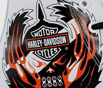 Harley Davidson Plano Beyaz Erkek Sneaker 023M100347