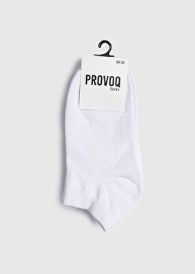 Provoq Beyaz  Provoq 6761 3lü Beyaz Yarım Kadın Çorap