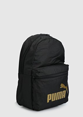 Puma Phase Backpack Puma Black-Golden Lo Siyah Unısex Sırt Çantası 07994303