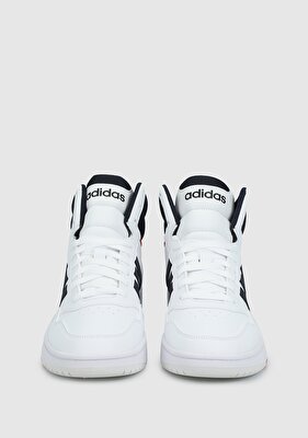 adidas Hoops 3.0 Mıd Beyaz Erkek Basketbol Ayakkabısı Gy5543