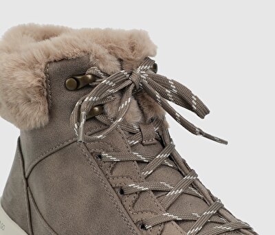 Skechers Glacial Ultra Cozyly Bej Kadın Koşu Ayakkabısı 144178DKTP