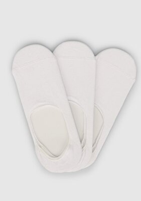 Miovela Beyaz  Miovela MVB17 Beyaz 3' lü Babet Kadın Çorabı