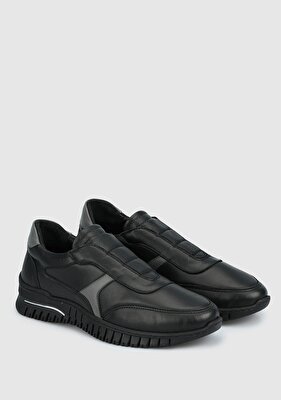 Eclipse Siyah Deri Kadın Sneaker