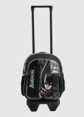 Batman Siyah Erkek Çocuk Çekçekli Çanta