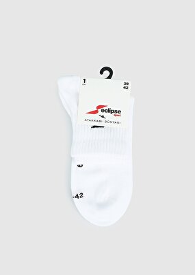 ECLIPSE SPORT Beyaz  Eclipse Sport ES002 Quarter Beyaz Çorap