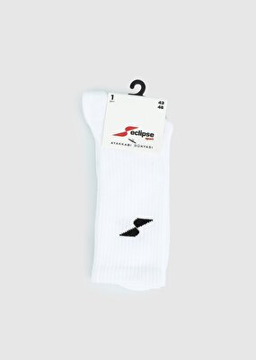 ECLIPSE SPORT Beyaz  Eclipse Sport ES003 Uzun Beyaz Çorap