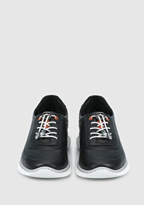 Eclipse Siyah Deri Kadın Sneaker