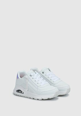 Skechers  Wht Uno Gen1 - Zip And Stride Çocuk Beyaz Sneaker 310554L