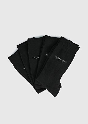 TOMKERN Siyah  Tom Kern 4201 Erkek 5'li Çorap Siyah