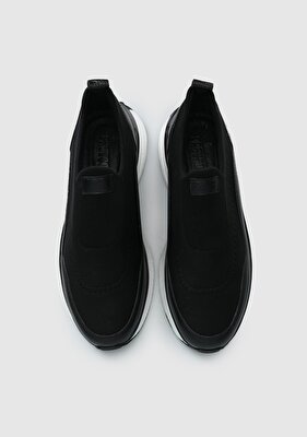 Provoq Siyah Deri Erkek Sneaker