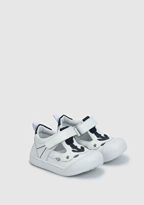 Kiddo Beyaz Deri Erkek Çocuk Sneaker