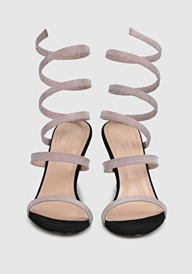 Provoq Pudra Kadın Topuklu Sandalet