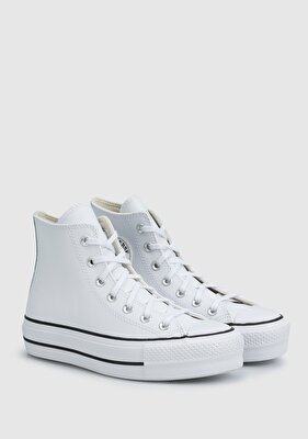 Converse Chuck Taylor All Star Leather Platform Beyaz Kadın Sneaker 561676C