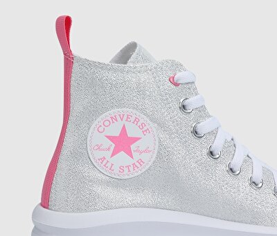Converse Chuck Taylor All Star Move Platform Sparkle Gümüş Kadın Sneaker A06332C