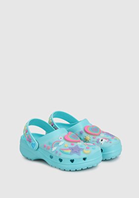 Skechers Turkuaz Kız Çocuk Işıklı Terlik 308406L Tqmt Heart Charmer - Miss Girly
