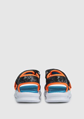 Skechers Gri Erkek Çocuk Işıklı Sandalet 401672L Ccor Sola Glow Sandal - Aquatastic
