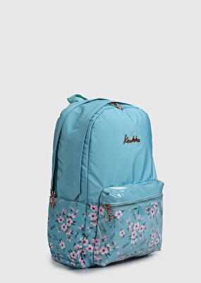 Kaukko Mavi  Kaukko K1733 Soft Floral Mavi Sırt Çantası