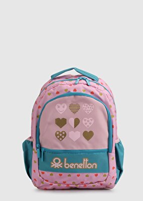 Benetton Pembe  BENETTON NO18 PEMBE - TURKUAZ SIRT ÇANTA