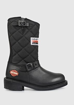 Harley Davidson Laconia 644 Siyah Kadın Yağlı Deri Bot 025G100078